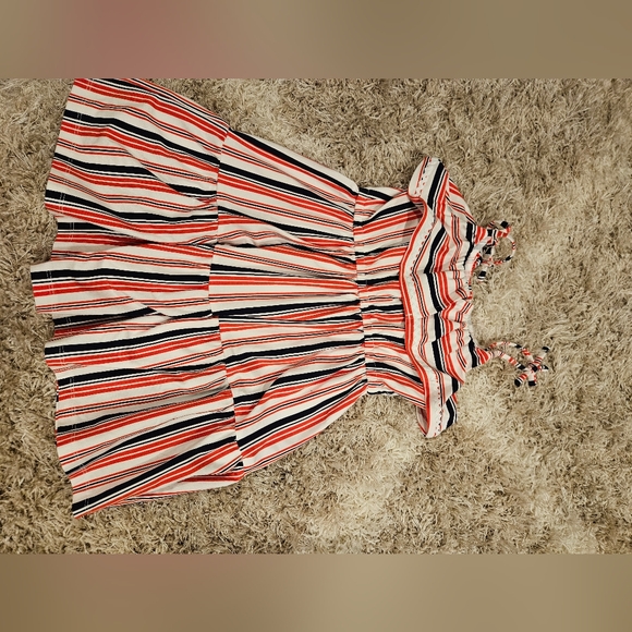 Striped Ruffle Sundress - Picture 3 of 4